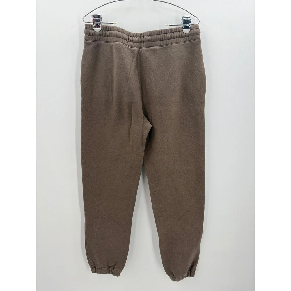 Hollister Mens Brown Fleece Jogger Sweatpants Drawstring Relaxed Med Tall